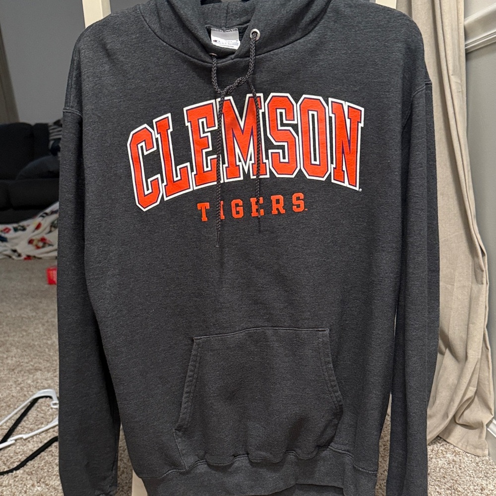 Champion Charcoal Clemson Tigers Hoodie